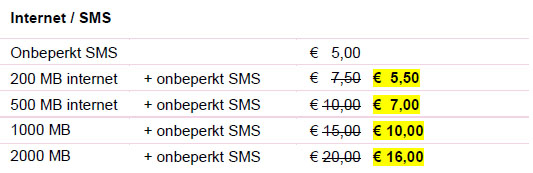 simpel nieuwe tarieven
