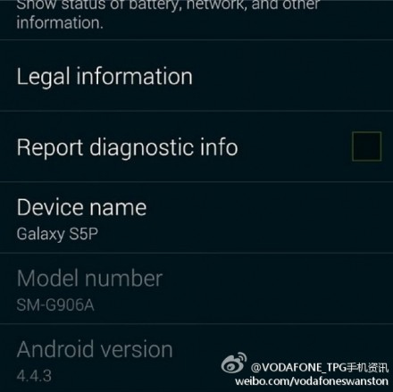 Galaxy S5P screenshot
